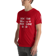Load image into Gallery viewer, Chayil BOSS Doctor Behind a Frontline God Motif Slogan Short-Sleeve Unisex T-Shirt || Printed Tees

