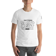 Load image into Gallery viewer, Chayil BOSS Salt + Light Motif Slogan Short-Sleeve Unisex T-Shirt || Printed Tees
