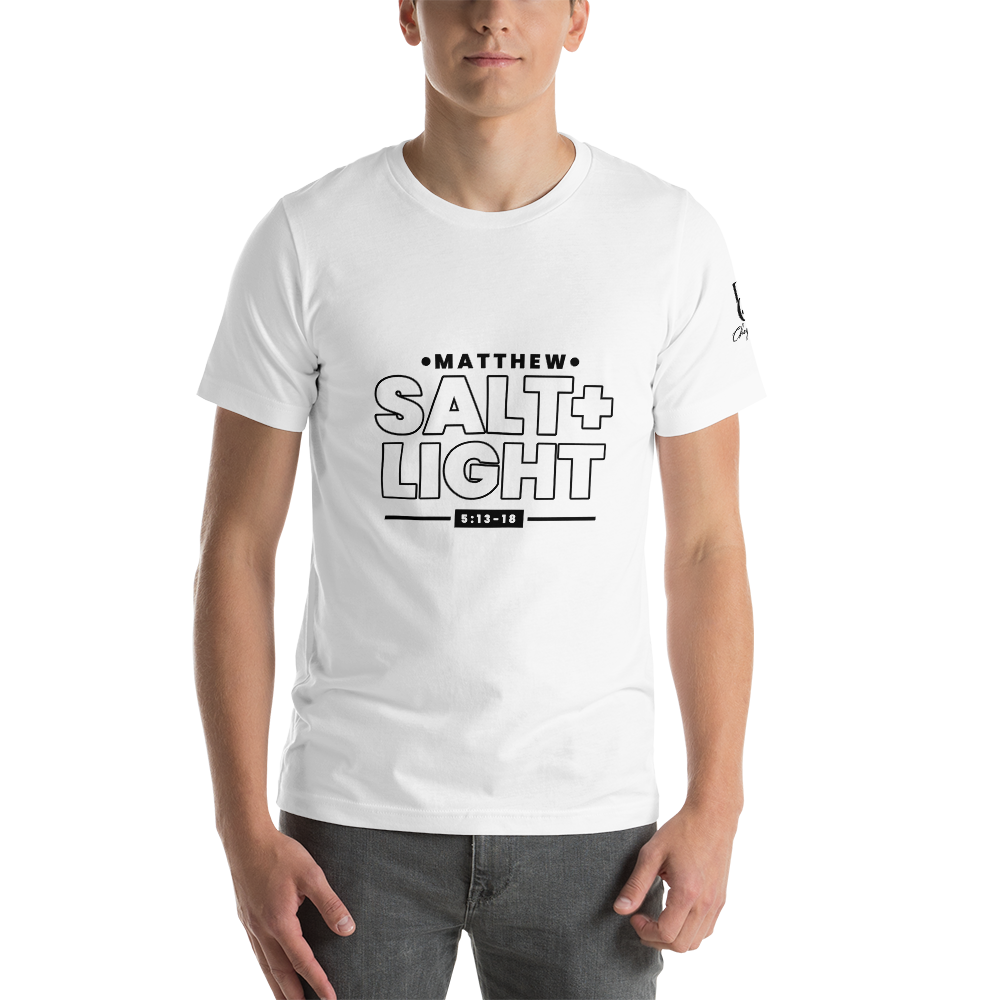 Chayil BOSS Salt + Light Motif Slogan Short-Sleeve Unisex T-Shirt || Printed Tees