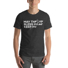 Load image into Gallery viewer, Chayil BOSS May The Lord Bless You And Keep You Motif Slogan Short-Sleeve Unisex T-Shirt || Printed Tees
