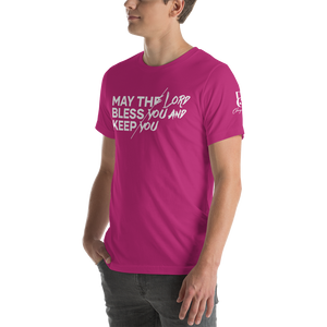 Chayil BOSS May The Lord Bless You And Keep You Motif Slogan Short-Sleeve Unisex T-Shirt || Printed Tees
