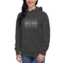 Load image into Gallery viewer, Chayil BOSS Crazy Faith Motif Slogan Unisex Hoodie
