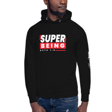 Load image into Gallery viewer, Chayil BOSS Super Being Motif Slogan Unisex Hoodie
