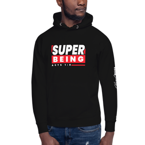 Chayil BOSS Super Being Motif Slogan Unisex Hoodie