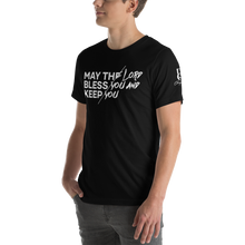 Load image into Gallery viewer, Chayil BOSS May The Lord Bless You And Keep You Motif Slogan Short-Sleeve Unisex T-Shirt || Printed Tees
