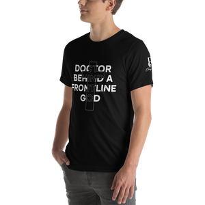 Chayil BOSS Doctor Behind a Frontline God Motif Slogan Short-Sleeve Unisex T-Shirt || Printed Tees