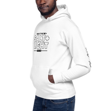 Load image into Gallery viewer, Chayil BOSS Salt + Light Motif Slogan Unisex Hoodie
