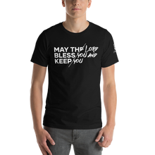 Load image into Gallery viewer, Chayil BOSS May The Lord Bless You And Keep You Motif Slogan Short-Sleeve Unisex T-Shirt || Printed Tees
