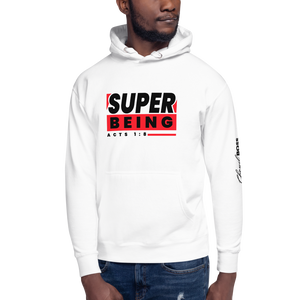 Chayil BOSS Super Being Motif Slogan Unisex Hoodie