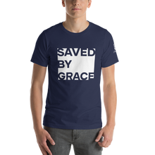 Load image into Gallery viewer, Chayil BOSS Saved by Grace Motif Slogan Short-Sleeve Unisex T-Shirt || Printed Tees
