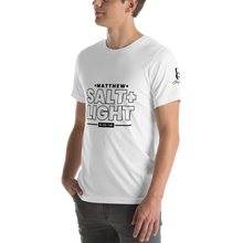 Load image into Gallery viewer, Chayil BOSS Salt + Light Motif Slogan Short-Sleeve Unisex T-Shirt || Printed Tees
