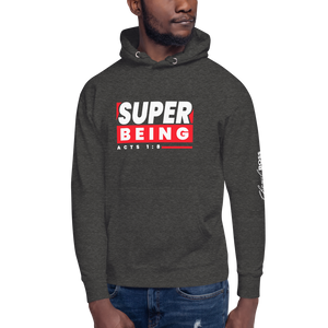 Chayil BOSS Super Being Motif Slogan Unisex Hoodie