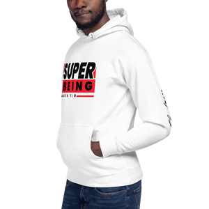 Chayil BOSS Super Being Motif Slogan Unisex Hoodie