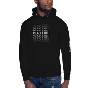 Chayil BOSS Crazy Faith Motif Slogan Unisex Hoodie