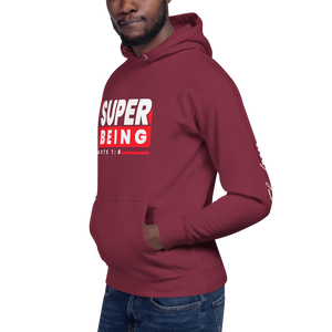 Chayil BOSS Super Being Motif Slogan Unisex Hoodie