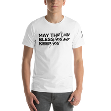 Load image into Gallery viewer, Chayil BOSS May The Lord Bless You And Keep You Motif Slogan Short-Sleeve Unisex T-Shirt || Printed Tees
