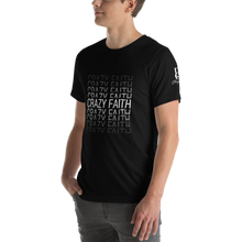 Load image into Gallery viewer, Chayil BOSS Crazy Faith Motif Slogan Short-Sleeve Unisex T-Shirt || Printed Tees
