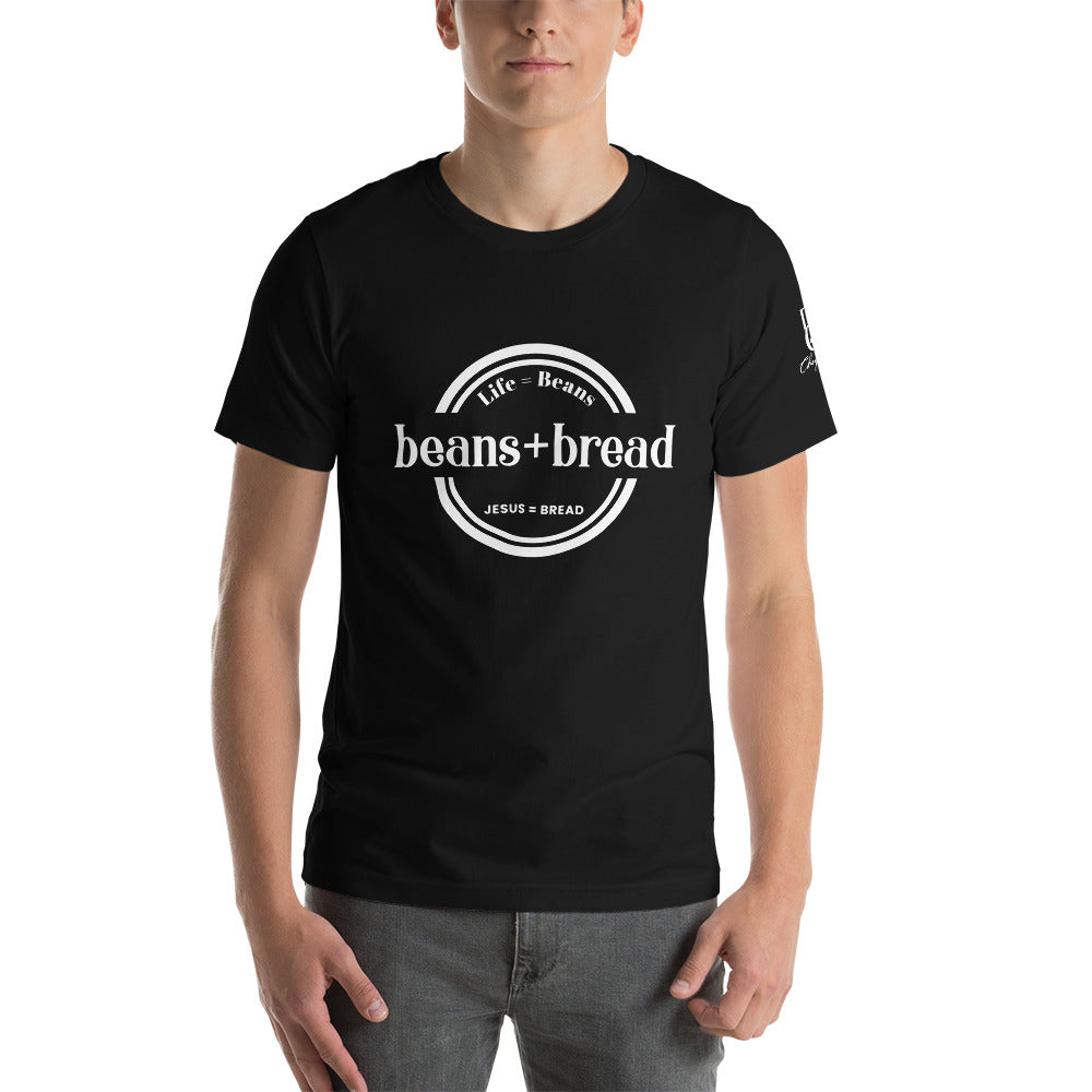 Chayil BOSS Life + Jesus Motif Slogan Short-Sleeve Unisex T-Shirt || Printed Tees || Beans + Bread