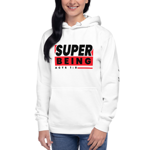 Chayil BOSS Super Being Motif Slogan Unisex Hoodie