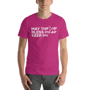 Chayil BOSS May The Lord Bless You And Keep You Motif Slogan Short-Sleeve Unisex T-Shirt || Printed Tees