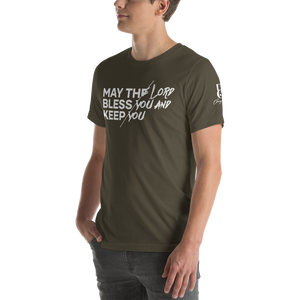 Chayil BOSS May The Lord Bless You And Keep You Motif Slogan Short-Sleeve Unisex T-Shirt || Printed Tees