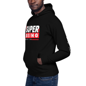 Chayil BOSS Super Being Motif Slogan Unisex Hoodie